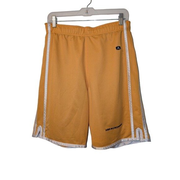 Abercrombie & Fitch Other - Abercrombie & Fitch Gym Issue 092 Shorts M Yellow Mesh Mens Reversible Long